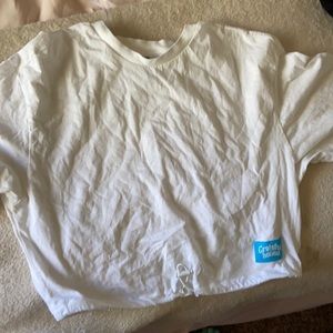White Cropped Tee